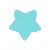 SALE Motivperle Sternchen horizontal helltürkis SALE Motivperle Sternchen horizontal helltürkis