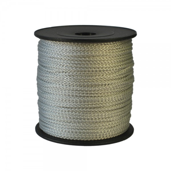 100 m Schnurrolle, 1,5 mm Durchmesser, mittelgrau