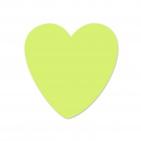 SALE Motivperle Herzchen vertikal lemon SALE Motivperle Herzchen vertikal lemon