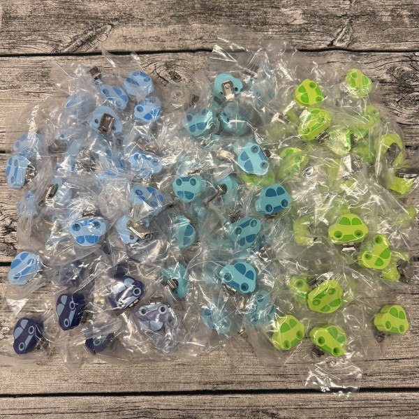 Restposten mehrfach vorhanden: 100 Stück Formclip Autos bunt gemischt