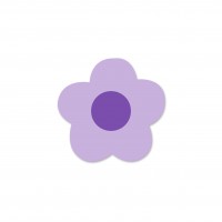 SALE Motivperle Mini-Blume horizontal flieder/lila SALE Motivperle Mini-Blume horizontal flieder/lila