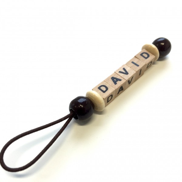 Namensanhänger mit Wunschname (Modell David)