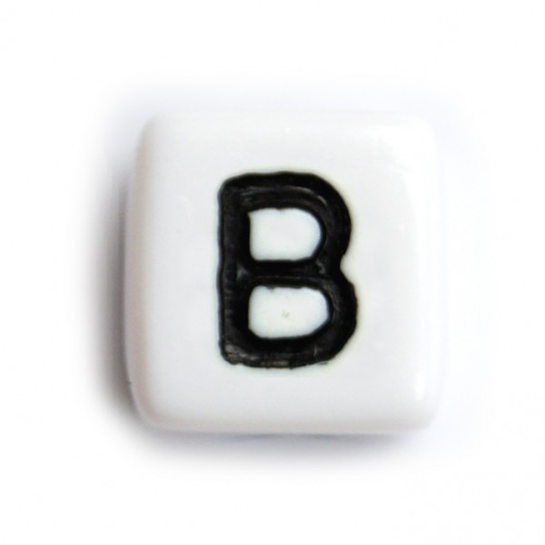Kunststoffbuchstabenwürfel 10 mm einzeln B