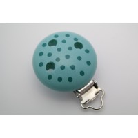 SALE Motivclip I Tupfen helltürkis/petrol SALE Motivclip I Tupfen helltürkis/petrol