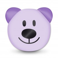 SALE Motivperle 3D-Bär horizontal flieder/lila SALE Motivperle 3D-Bär horizontal flieder/lila