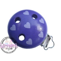 SALE Motivclip I Herzchen lila/flieder SALE Motivclip I Herzchen lila/flieder