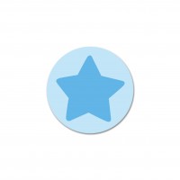 SALE Motivperle Sternchen-Scheibe horizontal aqua/skyblau SALE Motivperle Sternchen-Scheibe horizontal aqua/skyblau