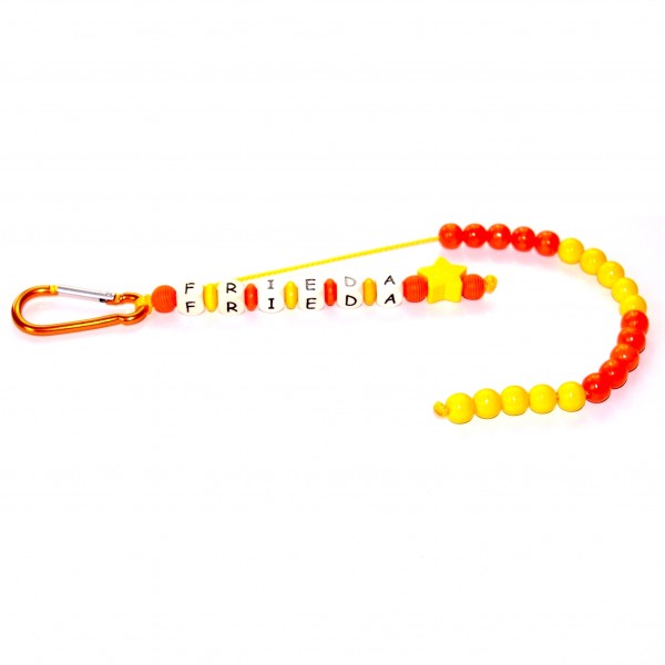 Rechenkette mit Wunschname (Modell Frieda)