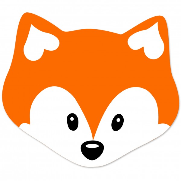 Angebot Motivperle Maxi-Fuchs vertikal mittelorange