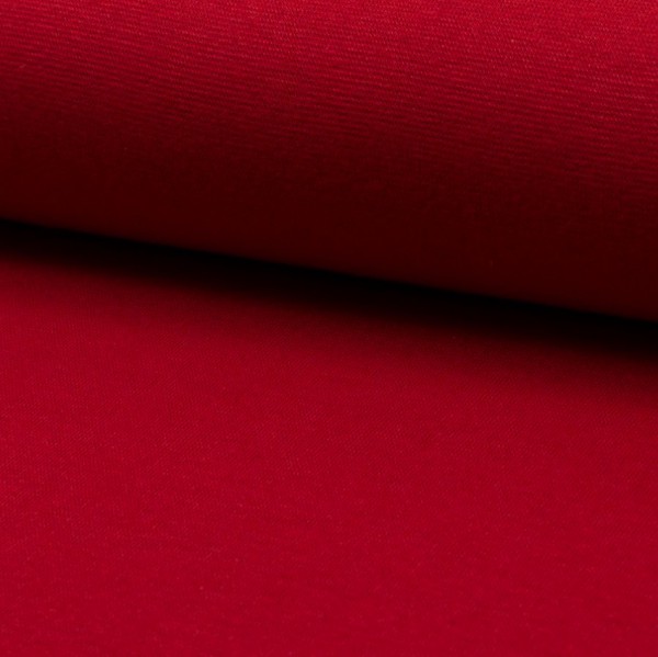 Baumwoll-Bündchen rot (Basic-Serie)