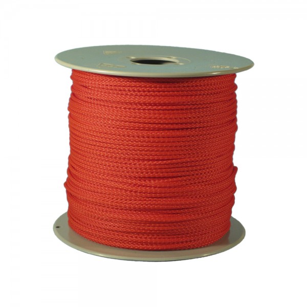 100 m Schnurrolle, 1,5 mm Durchmesser, rot