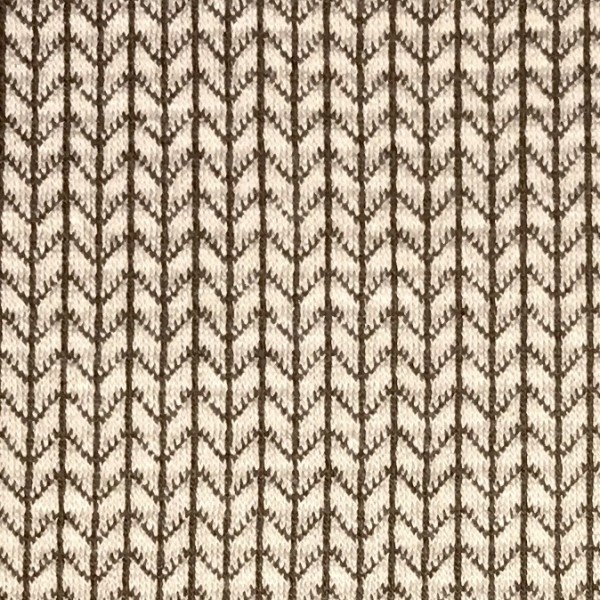 Jacquardjersey Knit Knit beige/braun (GOTS) by Albstoffe und Hamburger Liebe