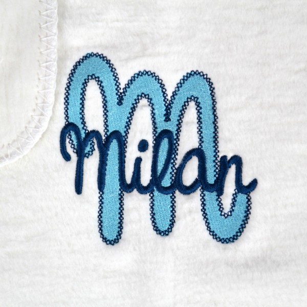 Kuscheldecke in creme ohne Bestickung