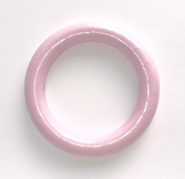 DEAL SALE Holzring 85 mm mit Bohrung babyrosa