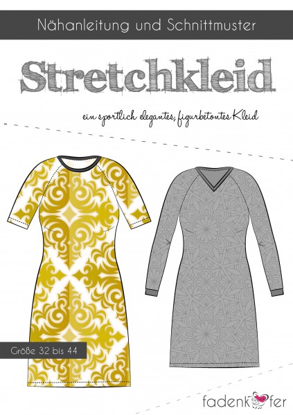 PAPIERSCHNITTMUSTER STRETCHKLEID CAROLIN