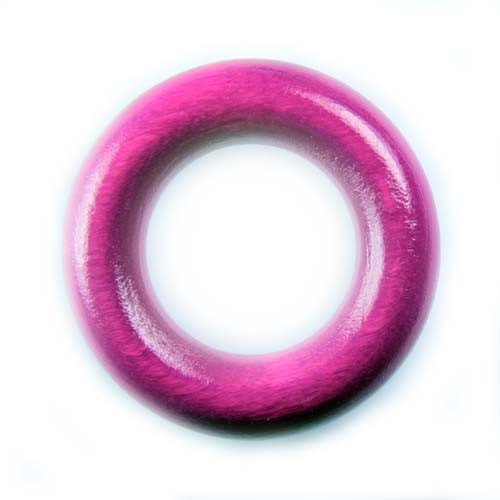 SALE Holzring 36 mm ohne Bohrung magenta