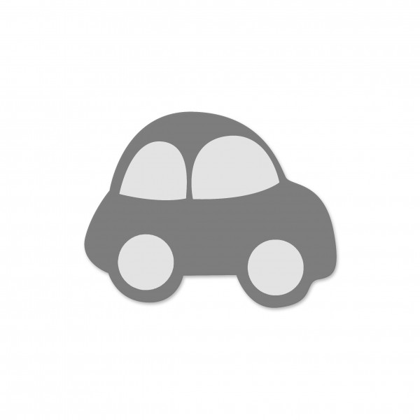 Angebot Motivperle Auto horizontal mittelgrau/weiß