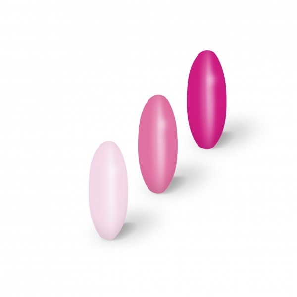 Linsenperlen magenta-mix