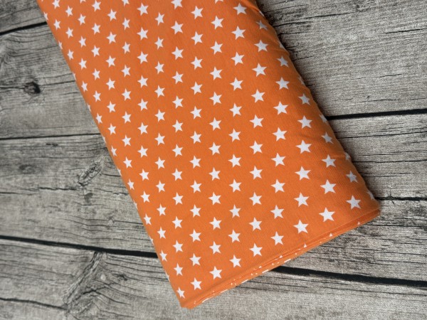 Jersey Sterne von Swafing orange/weiß