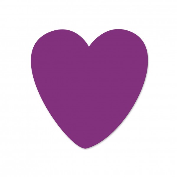 SALE Motivperle Herzchen vertikal violett