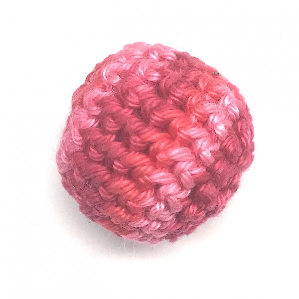 DEAL Häkelkugel mit Wattefüllung rosa pink meliert