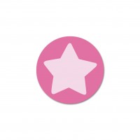 SALE Motivperle Sternchen-Scheibe horizontal candy/pastellrosa SALE Motivperle Sternchen-Scheibe horizontal candy/pastellrosa