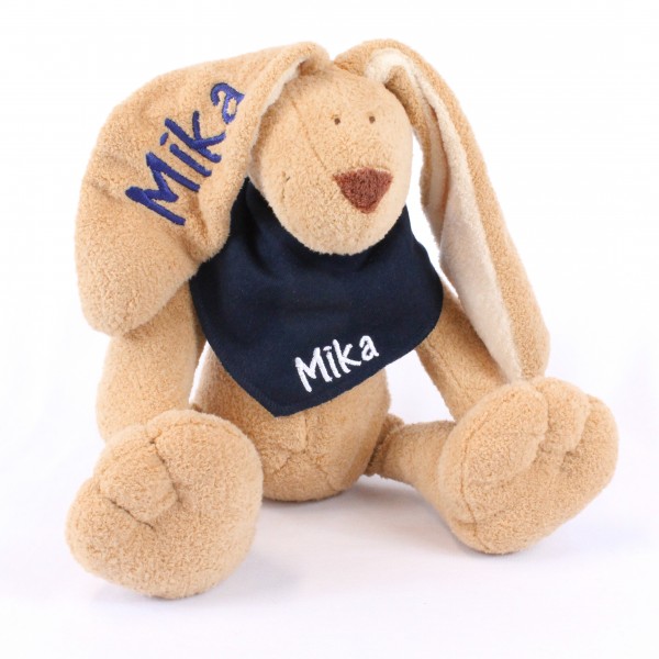 DEAL Hase und Halstuch mit Wunschname (Modell Mika)