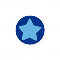 SALE Motivperle Sternchen-Scheibe horizontal marine/hellblau SALE Motivperle Sternchen-Scheibe horizontal marine/hellblau