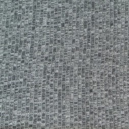 Reststück 80cm lillestoff Rippstrick grau meliert
