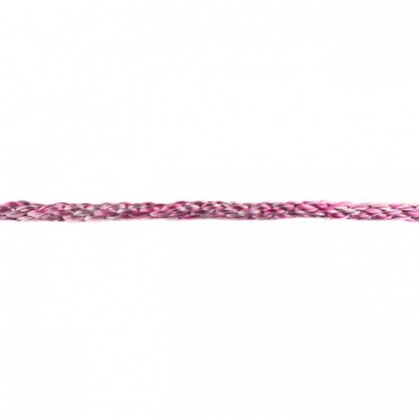 gedrehte Kordel 8 mm mehrfarbig fuchsia metallic