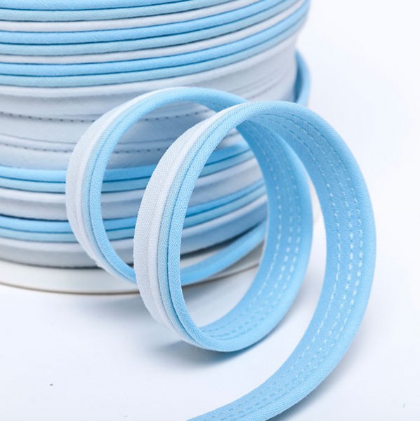 Sale dreifarbiges Paspelband aqua