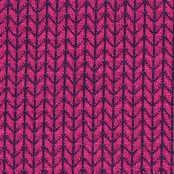 Jacquardjersey Knit Knit magenta/schwarz (GOTS) by Albstoffe und Hamburger Liebe