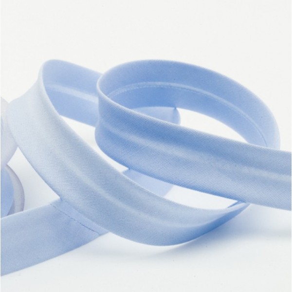 Schrägband elastisches 18mm uni babyblau