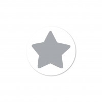 SALE Motivperle Sternchen-Scheibe horizontal schnee/hellgrau SALE Motivperle Sternchen-Scheibe horizontal schnee/hellgrau