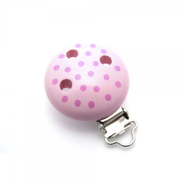 SALE Motivclip I Tupfen babyrosa/rosa