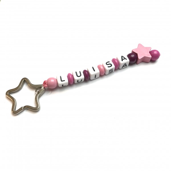 Schlüsselanhänger mit Wunschname (Modell Luisa)