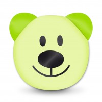 SALE Motivperle 3D-Bär horizontal lemon/apfelgrün SALE Motivperle 3D-Bär horizontal lemon/apfelgrün