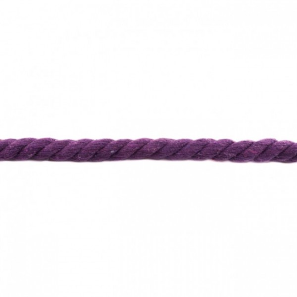 gedrehte Maxi-Kordel 12 mm uni violett