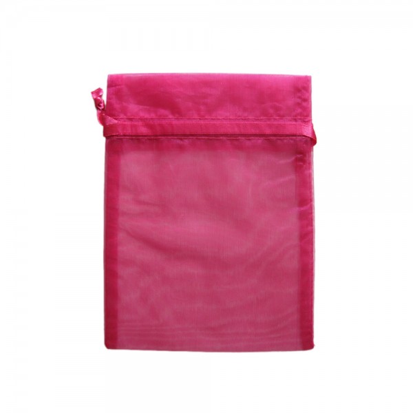 Organzasäckchen 15 x 10 cm pink