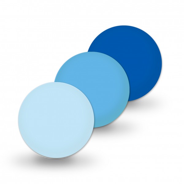 Uniperlen 12 mm blau-mix