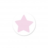 SALE Motivperle Sternchen-Scheibe horizontal schnee/pastellrosa SALE Motivperle Sternchen-Scheibe horizontal schnee/pastellrosa