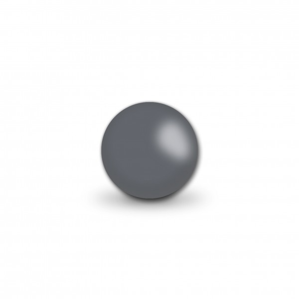 Uniperlen 10 mm dunkelgrau (ca.25 Stück)