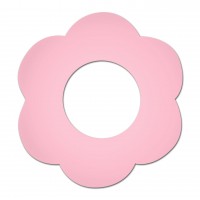 SALE Motivperle Blume gross horizontal hellrosa SALE Motivperle Blume gross horizontal hellrosa