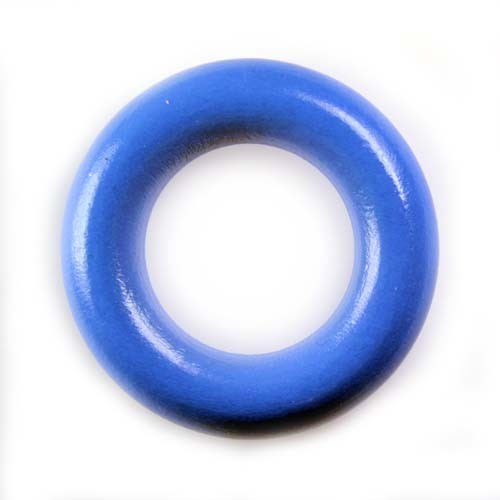 SALE Holzring 36 mm ohne Bohrung mittelblau