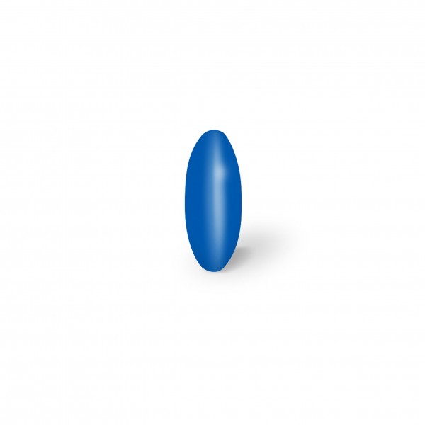 Linsenperlen mittelblau
