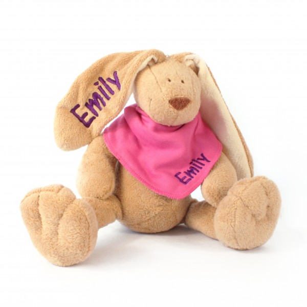 DEAL Hase und Halstuch mit Wunschname (Modell Emily)