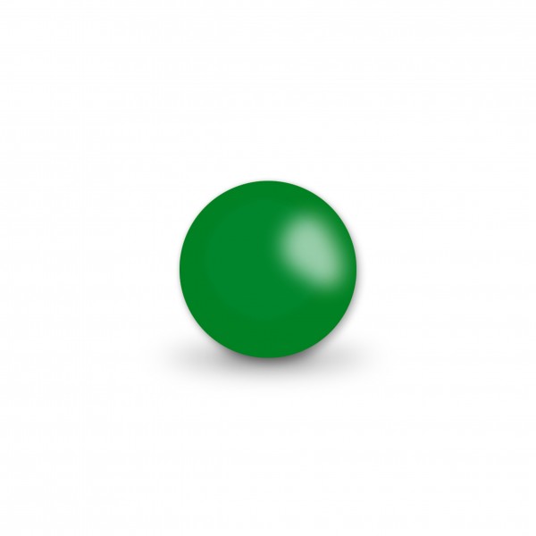 Uniperlen 10 mm mittelgrün