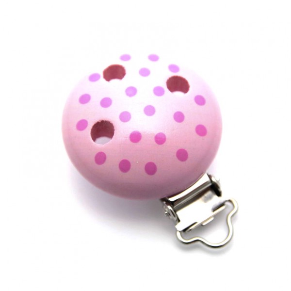 SALE Motivclip I Tupfen babyrosa/pink