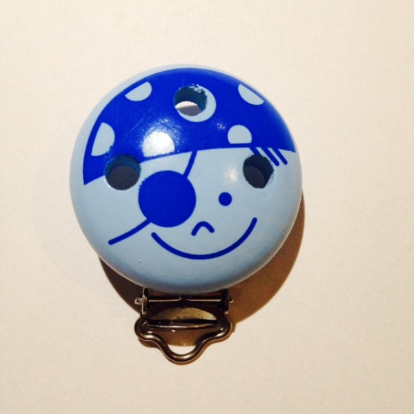 SALE Motivclip I Pirat babyblau/mittelblau