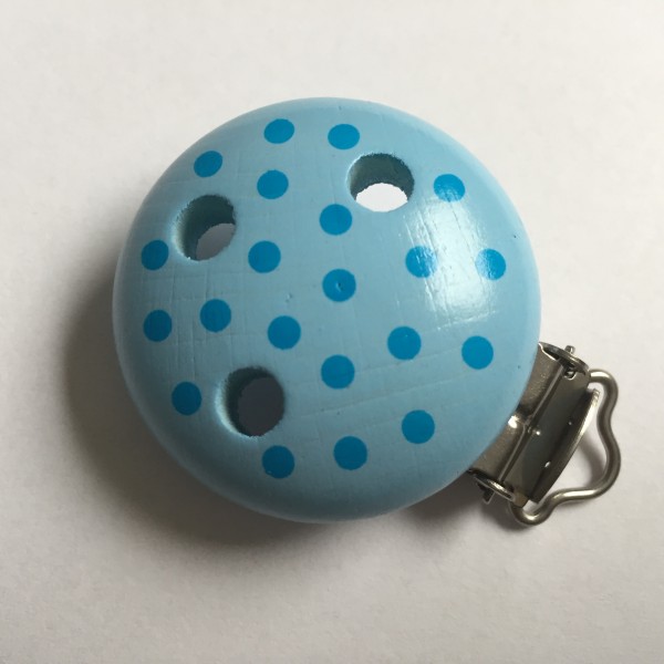 SALE Motivclip I Tupfen babyblau/skyblau